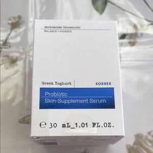 Korres Greek Yoghurt Probiotic Skin-Supplement Serum - White and Blue